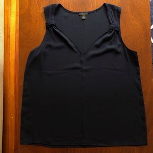 Ann Taylor Factory Navy Tank - S